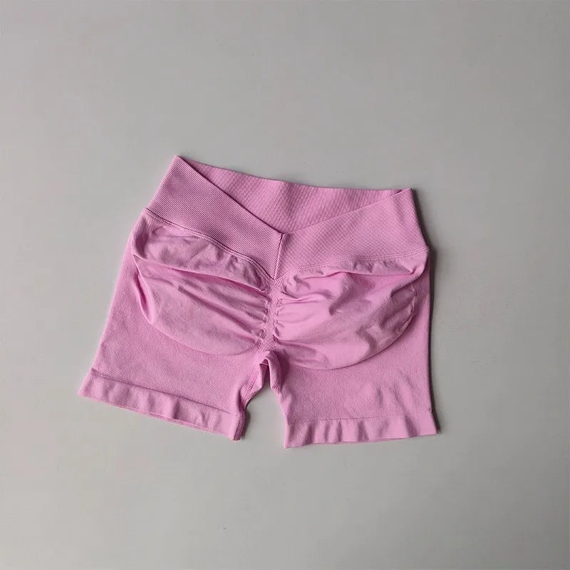 Women's High Waist V Shape Butt Lift Yoga Shorts
