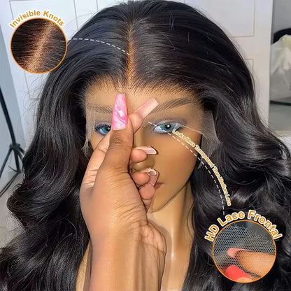 Women's 250% Density Body Wave HD Lace Front Human Hair Wig
