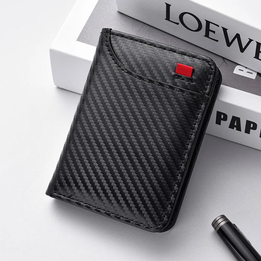 Men's Vertical Multi Card Mini Wallet