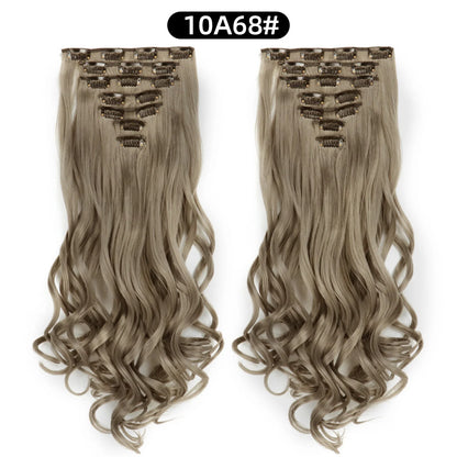Women's 7 Piece 22 Inch Curly Clip In Hair Extensions
