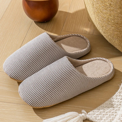 Soft Fur Unisex Home Slippers Warm Non Slip Indoor Shoes