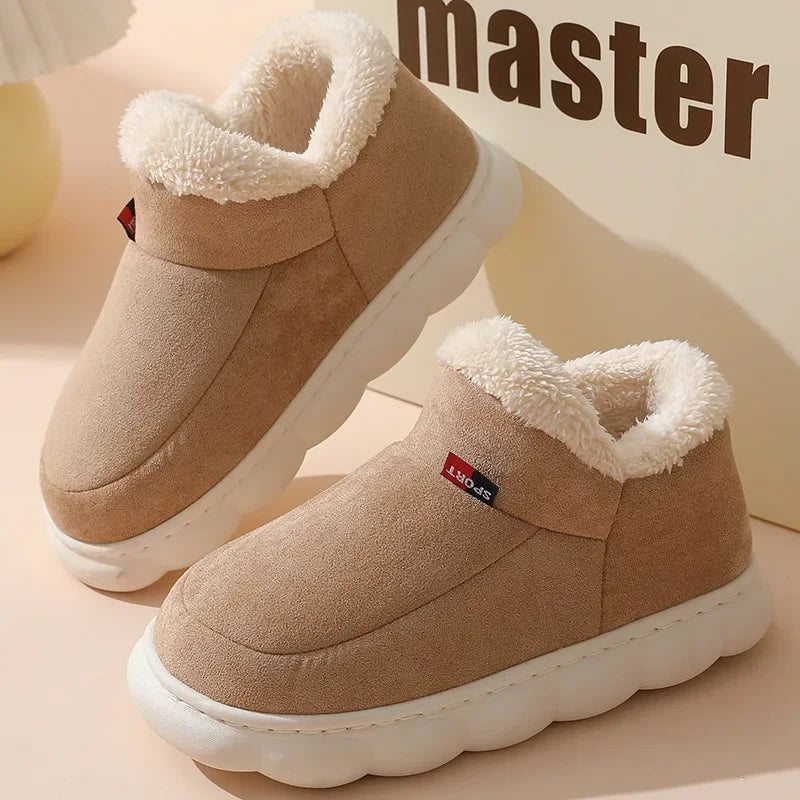 Unisex Warm Plush Indoor Outdoor Slippers