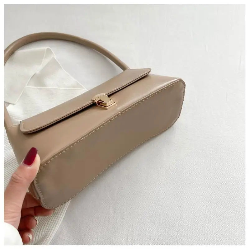 Women’s Retro Solid Color Shoulder Hobo Bag