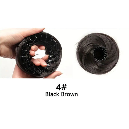 Synthetic Hair Bun Donut Updo Hairpiece for Women