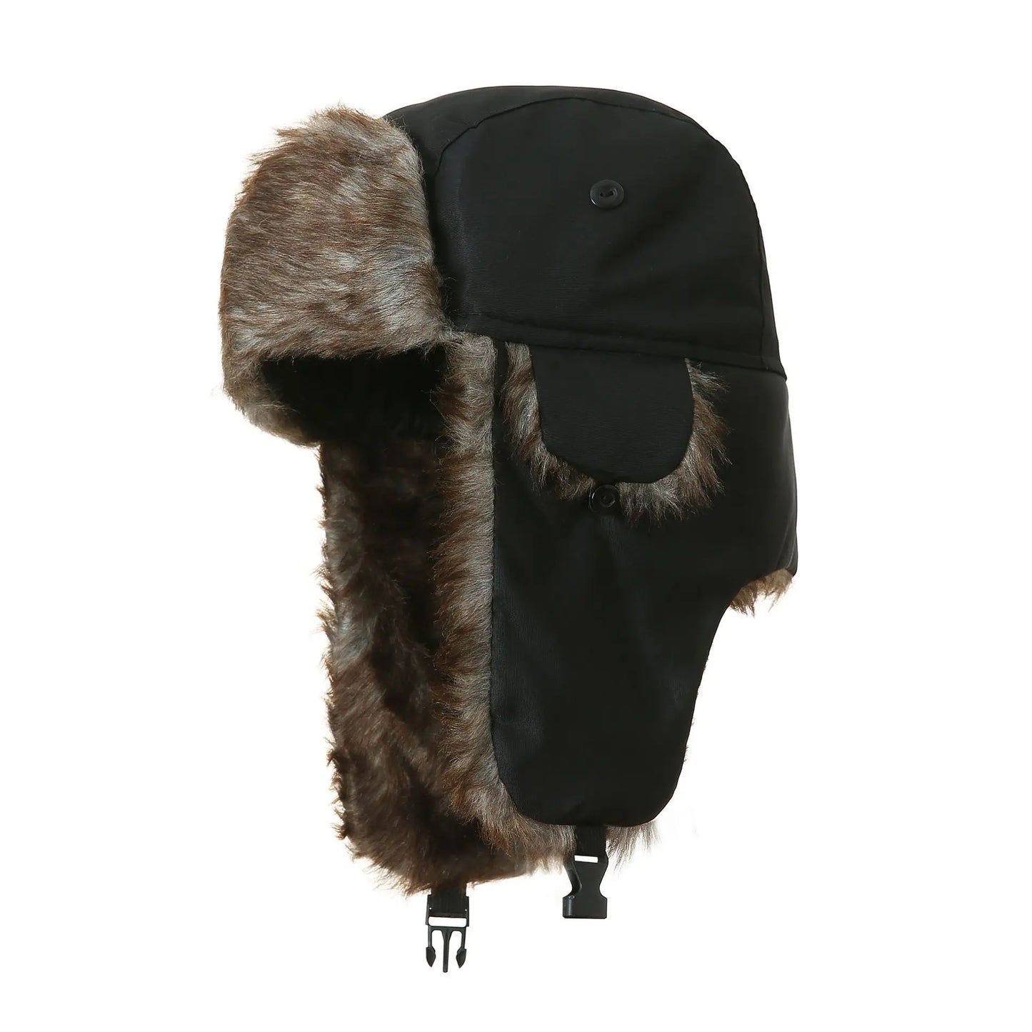 Men's Winter Russian Ushanka Trapper Hat with Ear Flaps