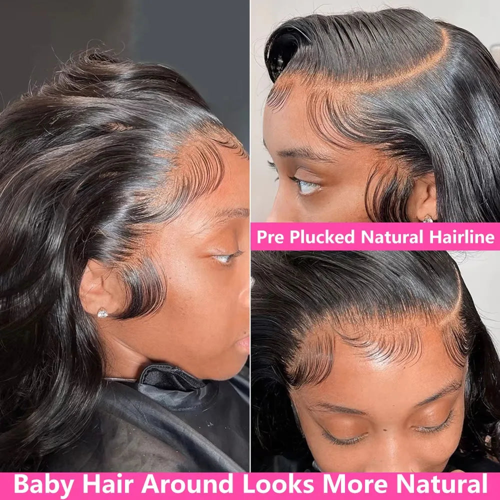 Women's 250% Density Body Wave HD Lace Front Human Hair Wig