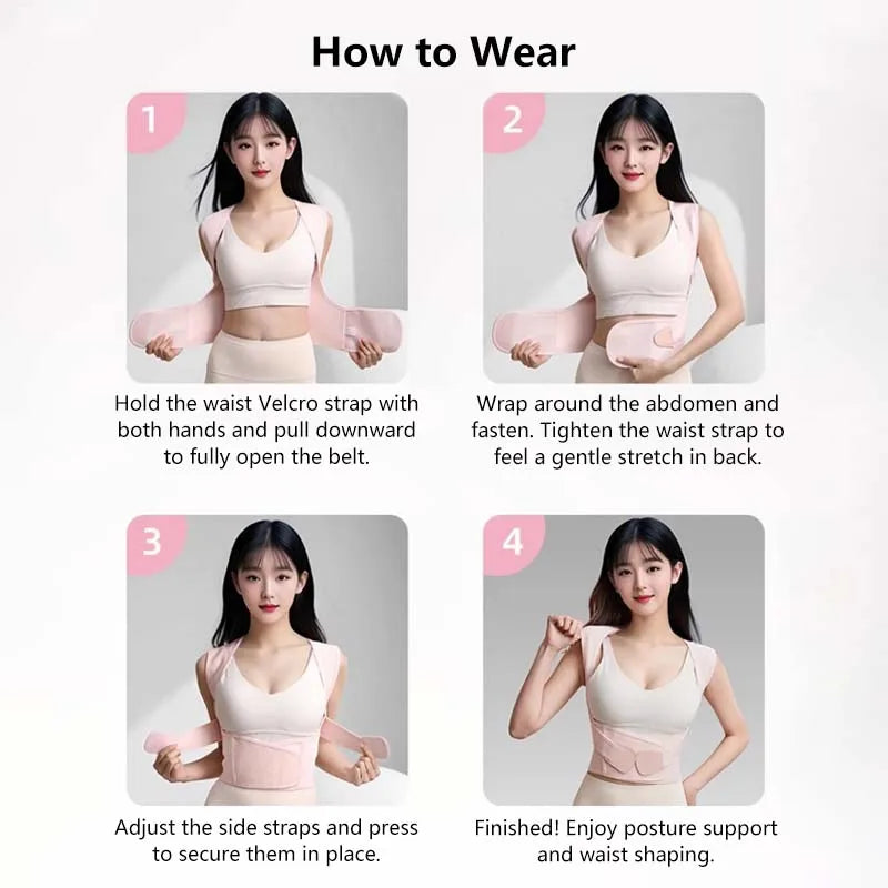 Adjustable Posture Corrector Back Support Belt
