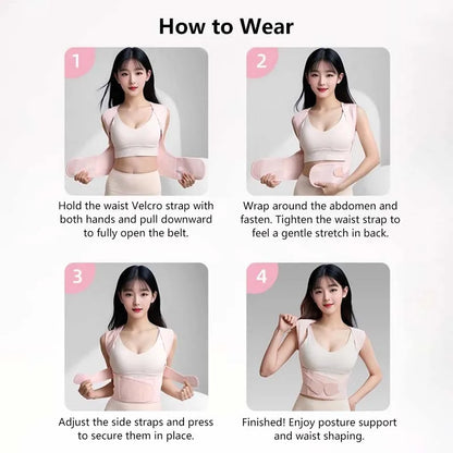 Adjustable Posture Corrector Back Support Belt