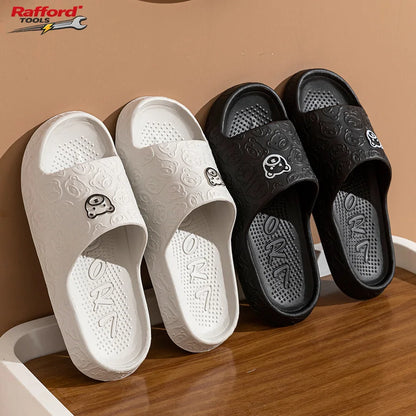 Unisex Bear Print Non Slip Quick Dry Slide Sandals