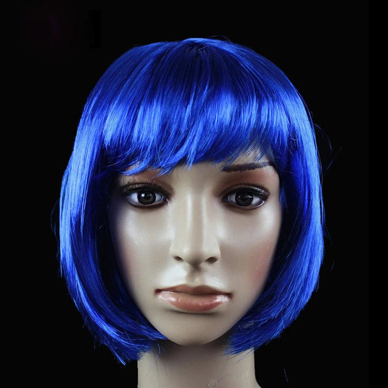 Short Bob Synthetic Cosplay Wig for Women