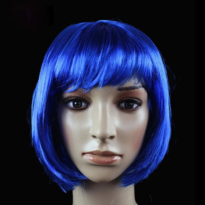 Short Bob Synthetic Cosplay Wig for Women