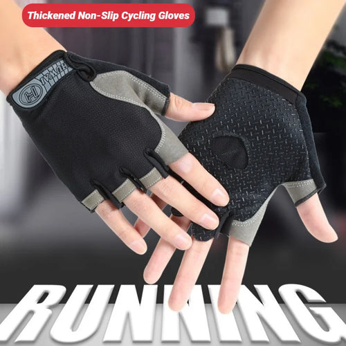 Unisex Breathable Anti Slip Half Finger Cycling Gloves