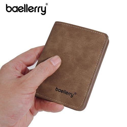 Baellerry Men's PU Leather Minimalist Money Clip Wallet