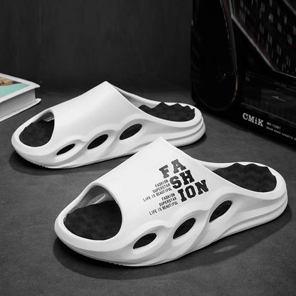 Men’s Massage Slides Thick Sole Non Slip Summer Beach Slippers