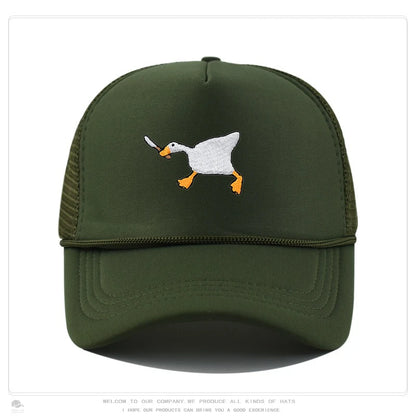 Unisex Embroidered Goose Baseball Cap