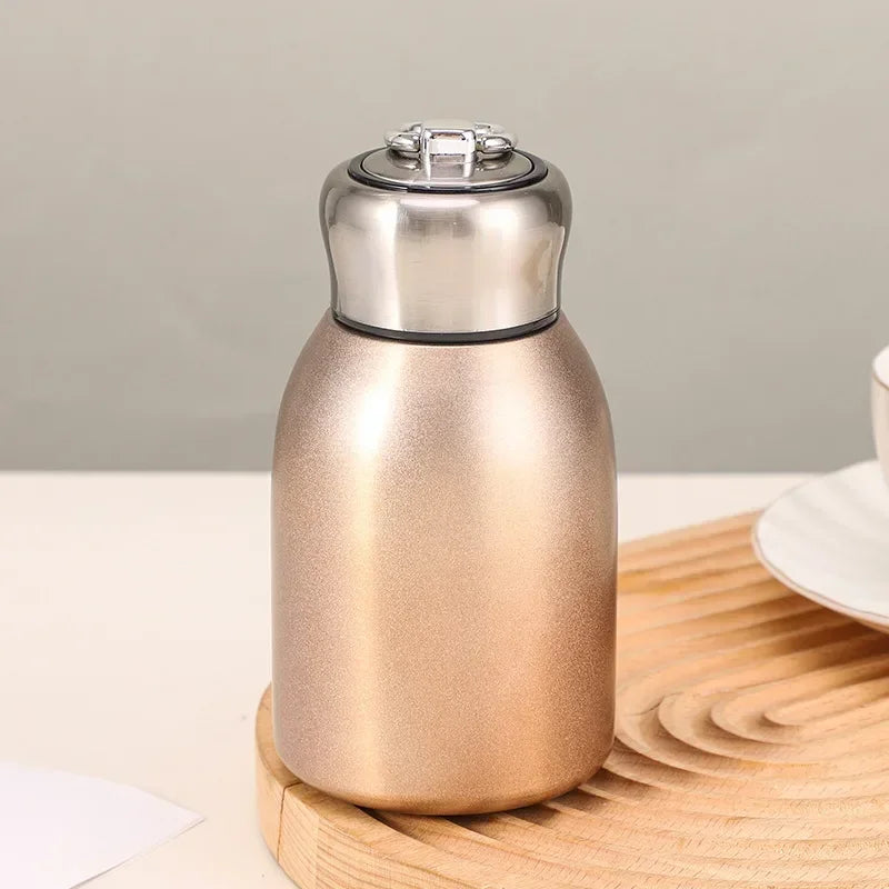 Mini 304 Stainless Steel Insulated Thermos Cup with Carry Ring
