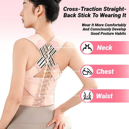 Adjustable Full Back Posture Corrector Support Brace