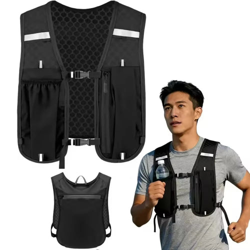 Lightweight Reflective Running Hydration Vest Backpack