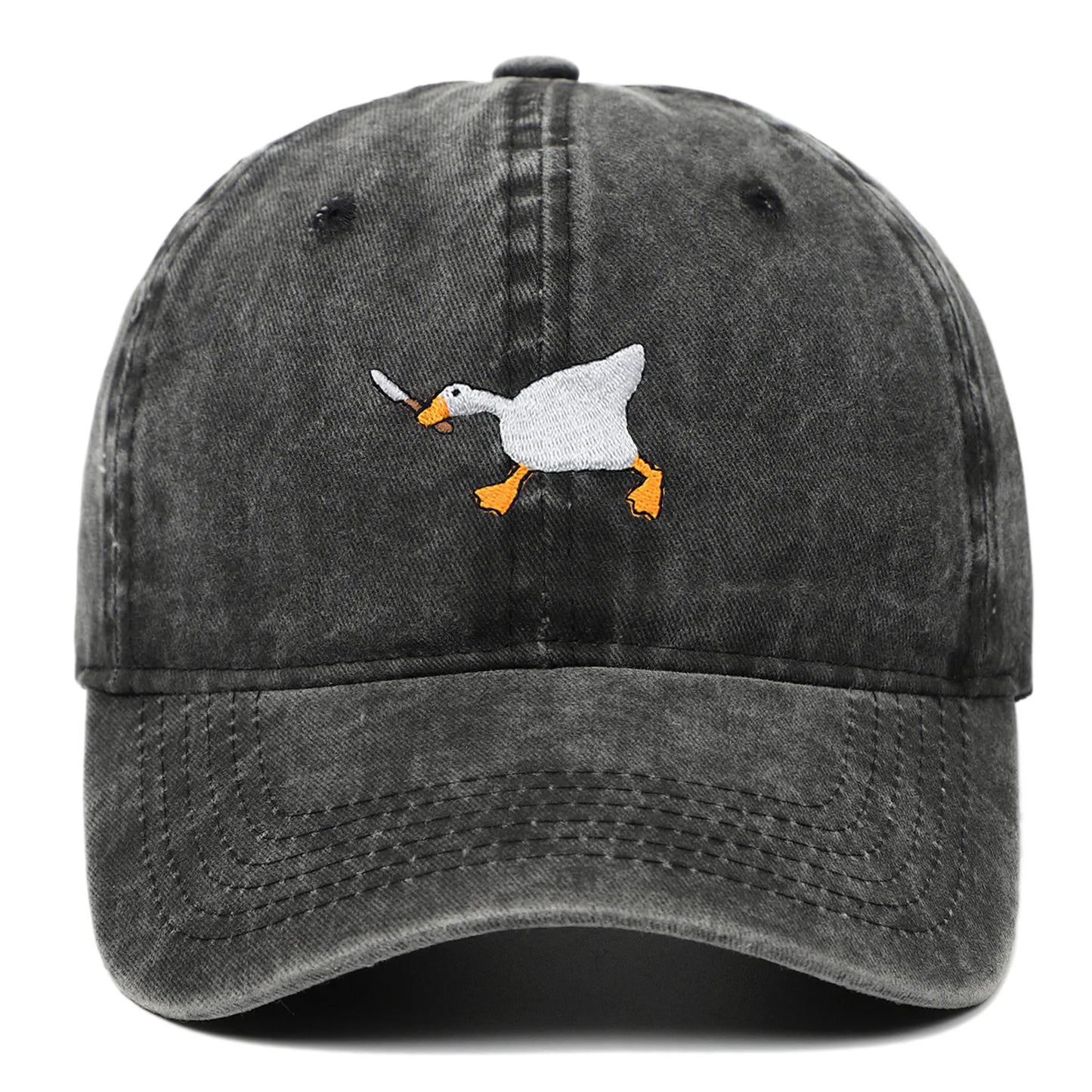 Unisex Embroidered Goose Baseball Cap