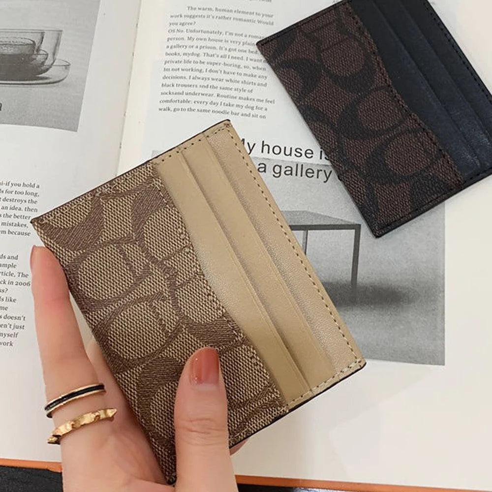Women's Small PU Leather Multifunction Card Holder Wallet