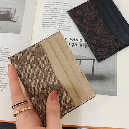 Women's Small PU Leather Multifunction Card Holder Wallet