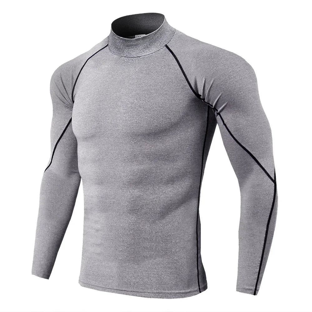 Men's Quick Dry Long Sleeve Compression Sports Shirt