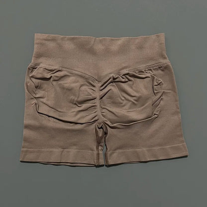 Women's Seamless Scrunch Butt Gym Biker Shorts