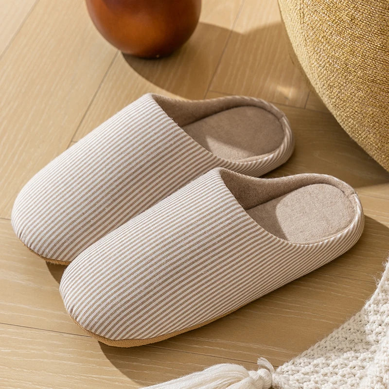 Soft Fur Unisex Home Slippers Warm Non Slip Indoor Shoes