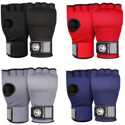 MMA Half Finger Gel Boxing Gloves with Wrist Support