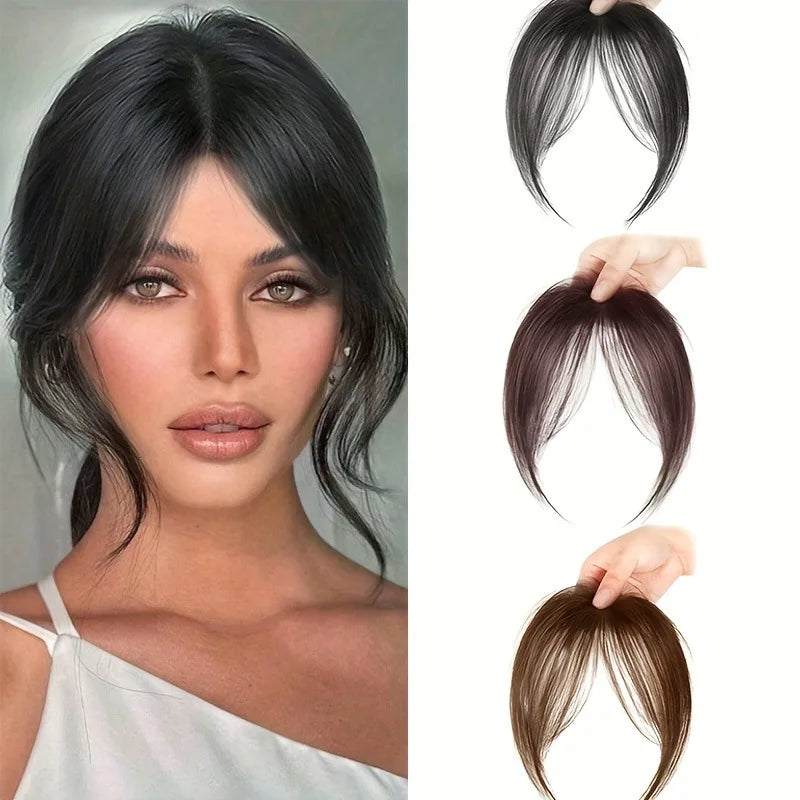 Women's Clip In Natural Middle Part Bangs Hair Extension