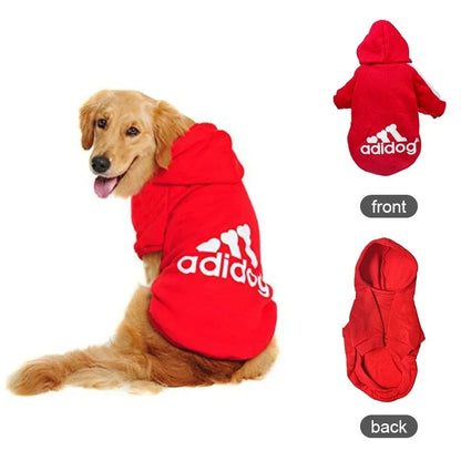 Warm Dog Hoodie Coat for Medium & Large Dogs Winter Pet Clothing