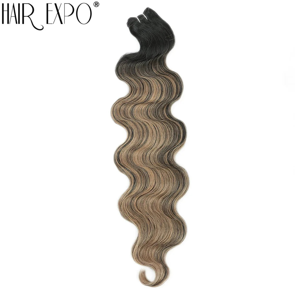 Women's 24 Inch Piano Blonde Body Wave Hair Extensions