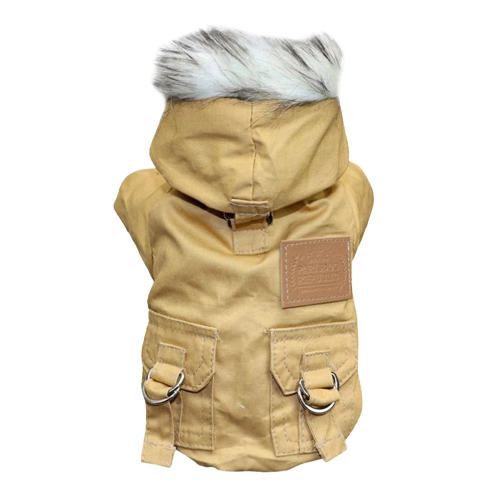 Thick Warm Winter Hoodie Coat for Small & Medium Dogs