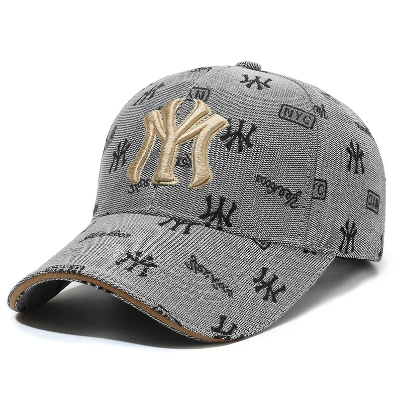 Unisex MY Letter Embroidered Adjustable Baseball Cap