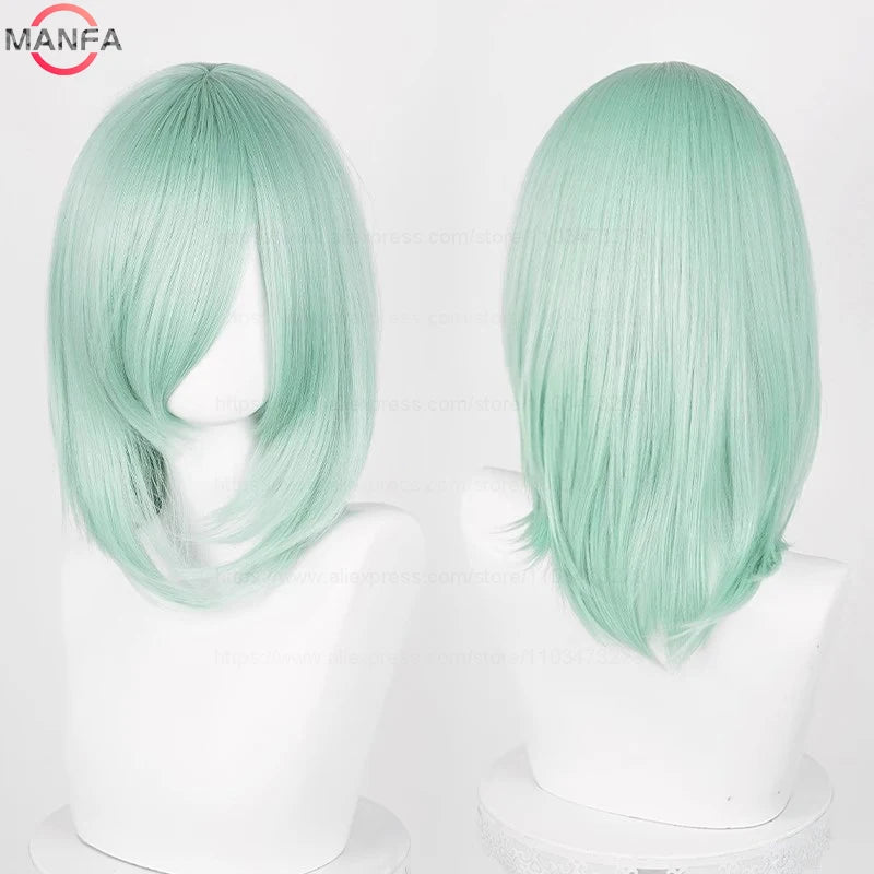 40cm Heat Resistant Anime Cosplay Wig with Bangs
