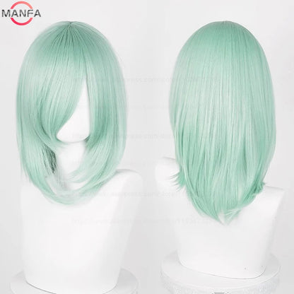40cm Heat Resistant Anime Cosplay Wig with Bangs