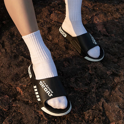 Big Size 48–49 Open Toe Summer Slippers for Men & Women