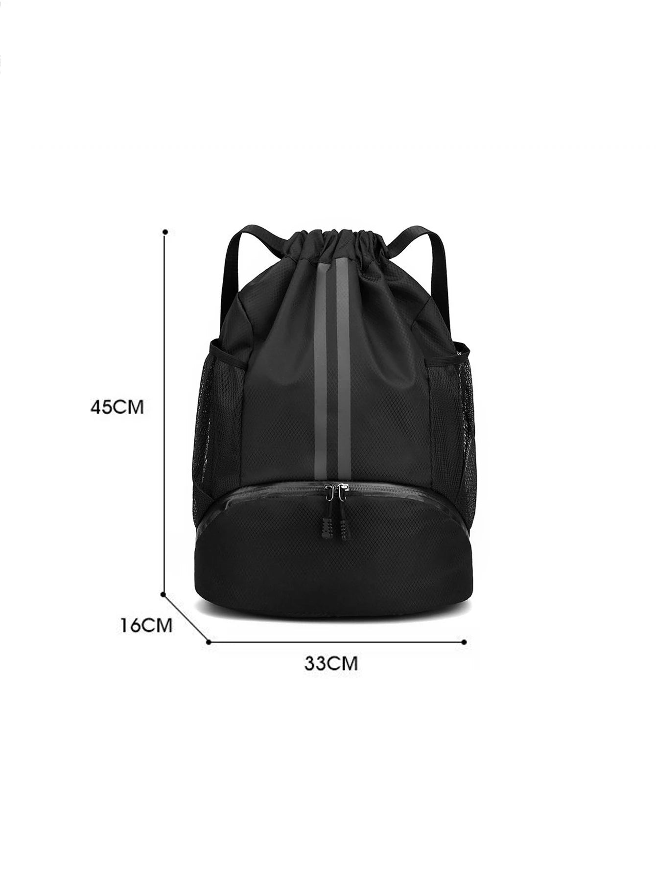 Women's Dry Wet Separation Sports Drawstring Backpack