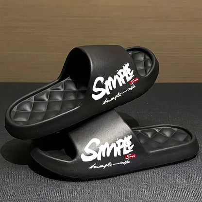 Men’s Waterproof Non Slip Perforated Bathroom Slippers Four Season Casual Shoes