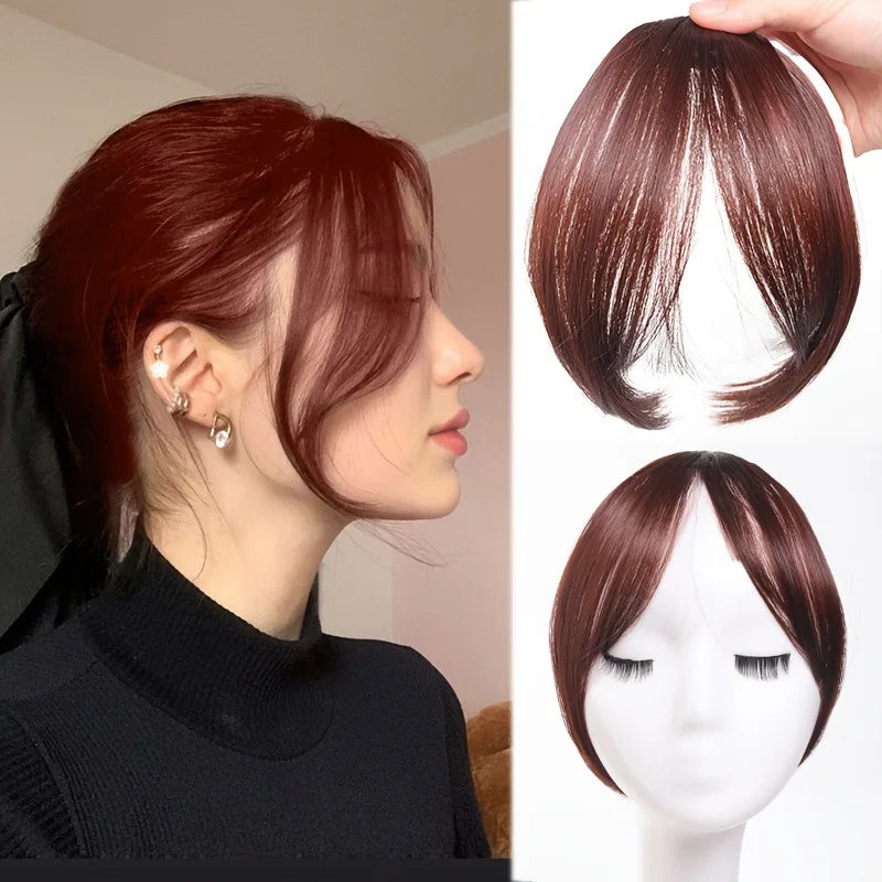 Women's Clip In Natural Middle Part Bangs Hair Extension