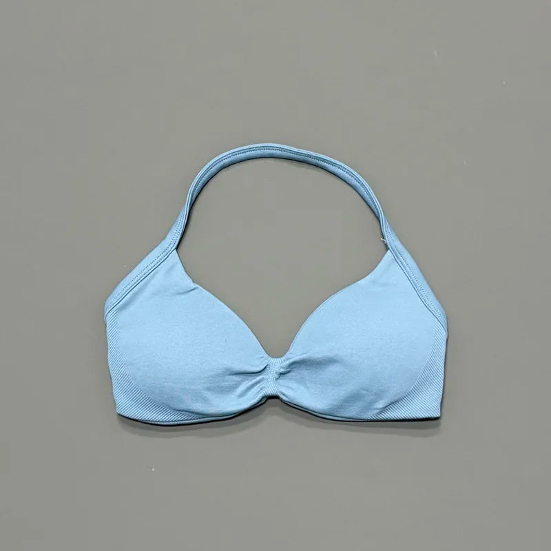 Women's High Support Strappy Halter Sports Bra