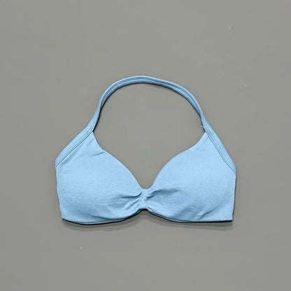 Women's High Support Strappy Halter Sports Bra