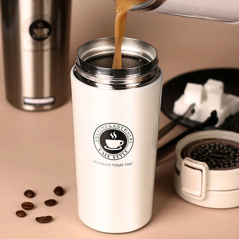 380ml or 510ml Stainless Steel Insulated Coffee Tumbler