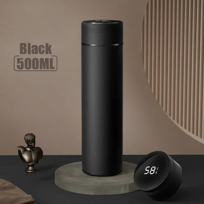 500ml Stainless Steel Temperature Display Thermos Bottle