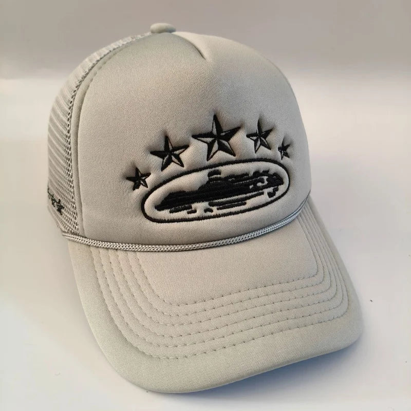 Unisex Five Star Mesh Streetwear Baseball Cap