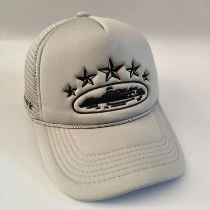Unisex Five Star Mesh Streetwear Baseball Cap