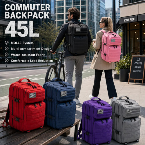 45L MOLLE Tactical Travel and Hiking Backpack