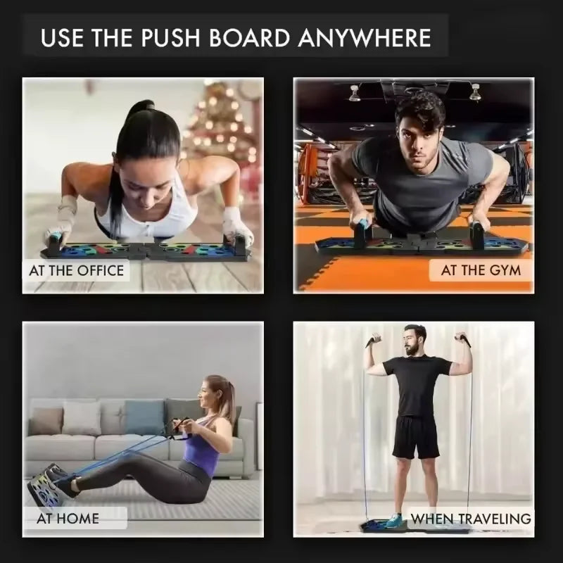 Foldable Multifunctional Push Up Board with Handles