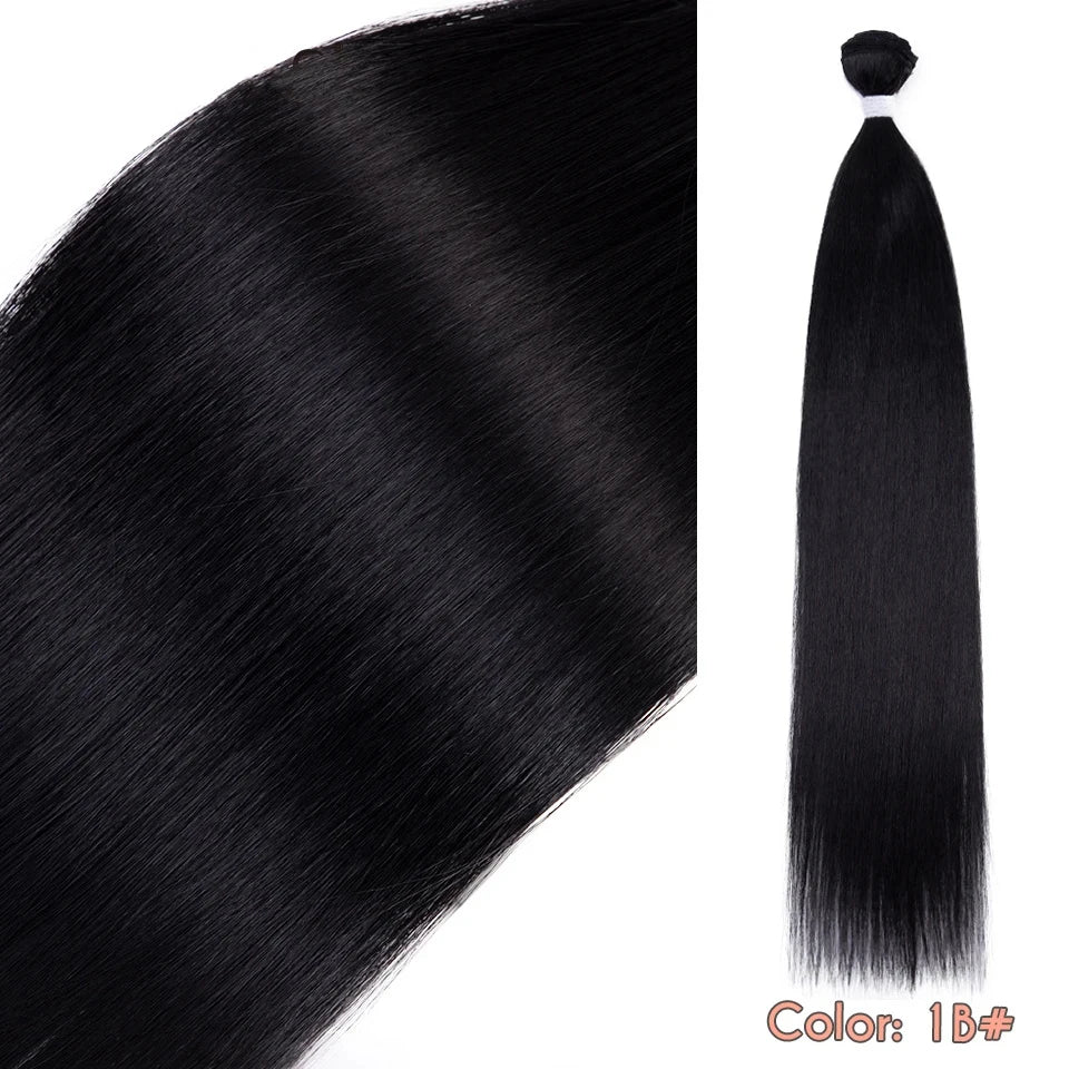 Super Long Yaki Straight Synthetic Hair Extensions
