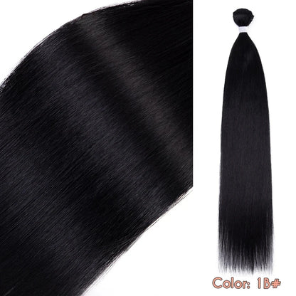 Super Long Yaki Straight Synthetic Hair Extensions
